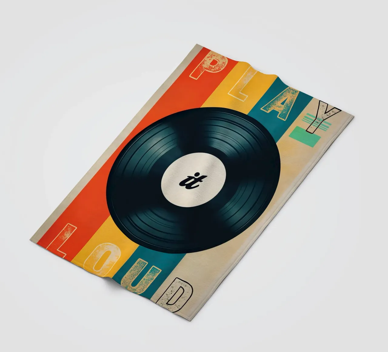 Arte del disco in vinile Play it Loud coperta in pile da 🥝 KIWI STORE