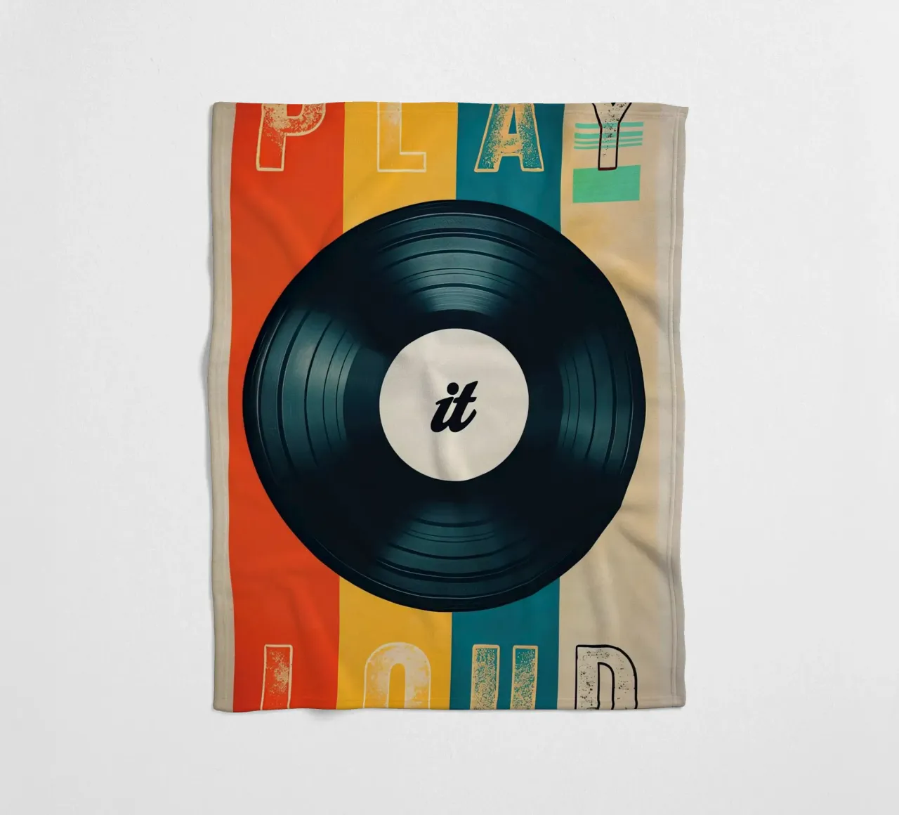 Arte del disco in vinile Play it Loud coperta in pile da 🥝 KIWI STORE