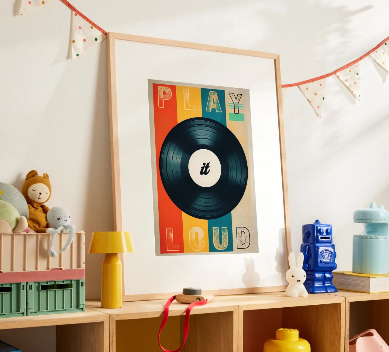 Play it Loud Vinyl Record Art poster by 🥝 KIWI STORE