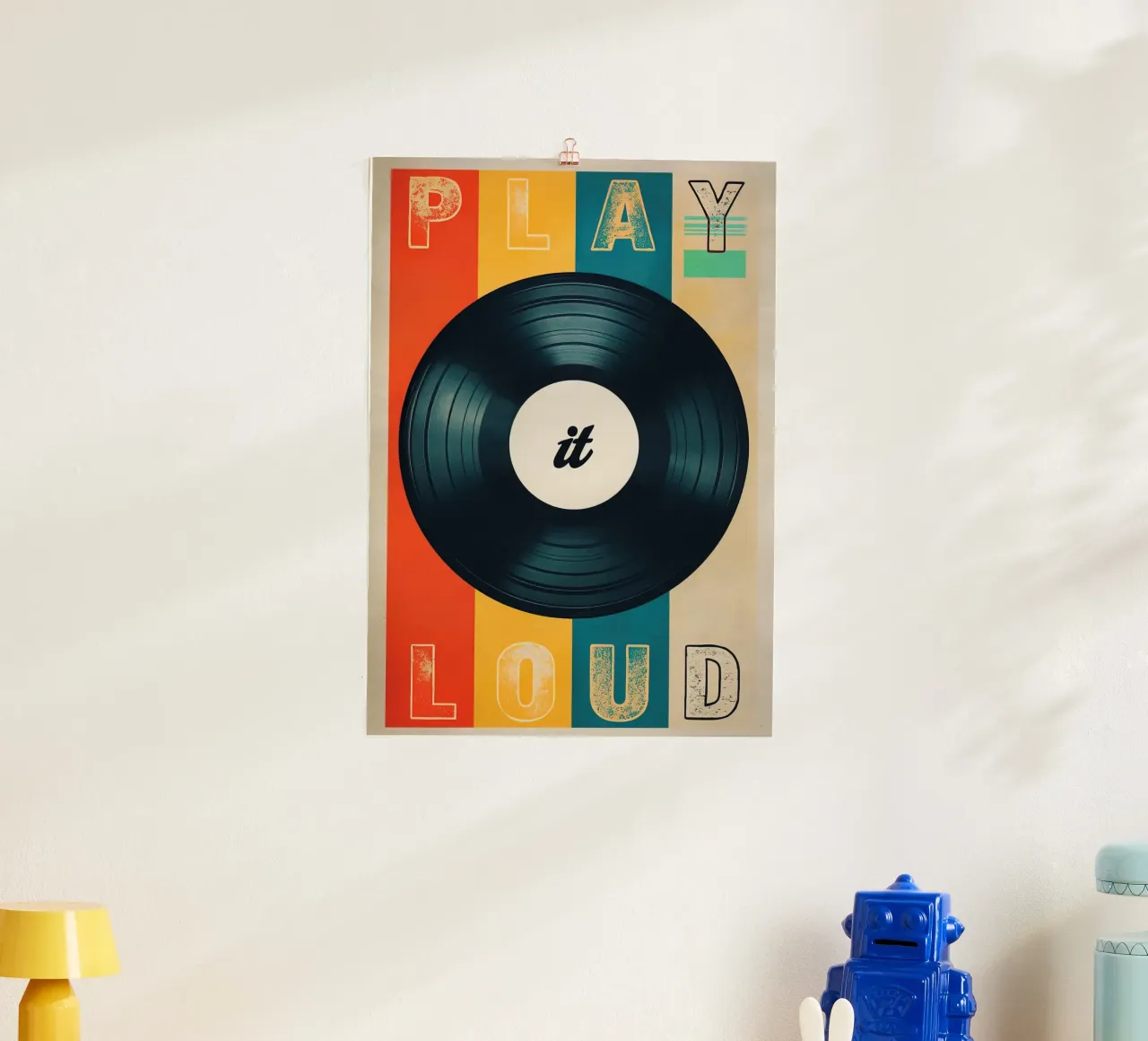 Arte del disco in vinile Play it Loud poster da 🥝 KIWI STORE