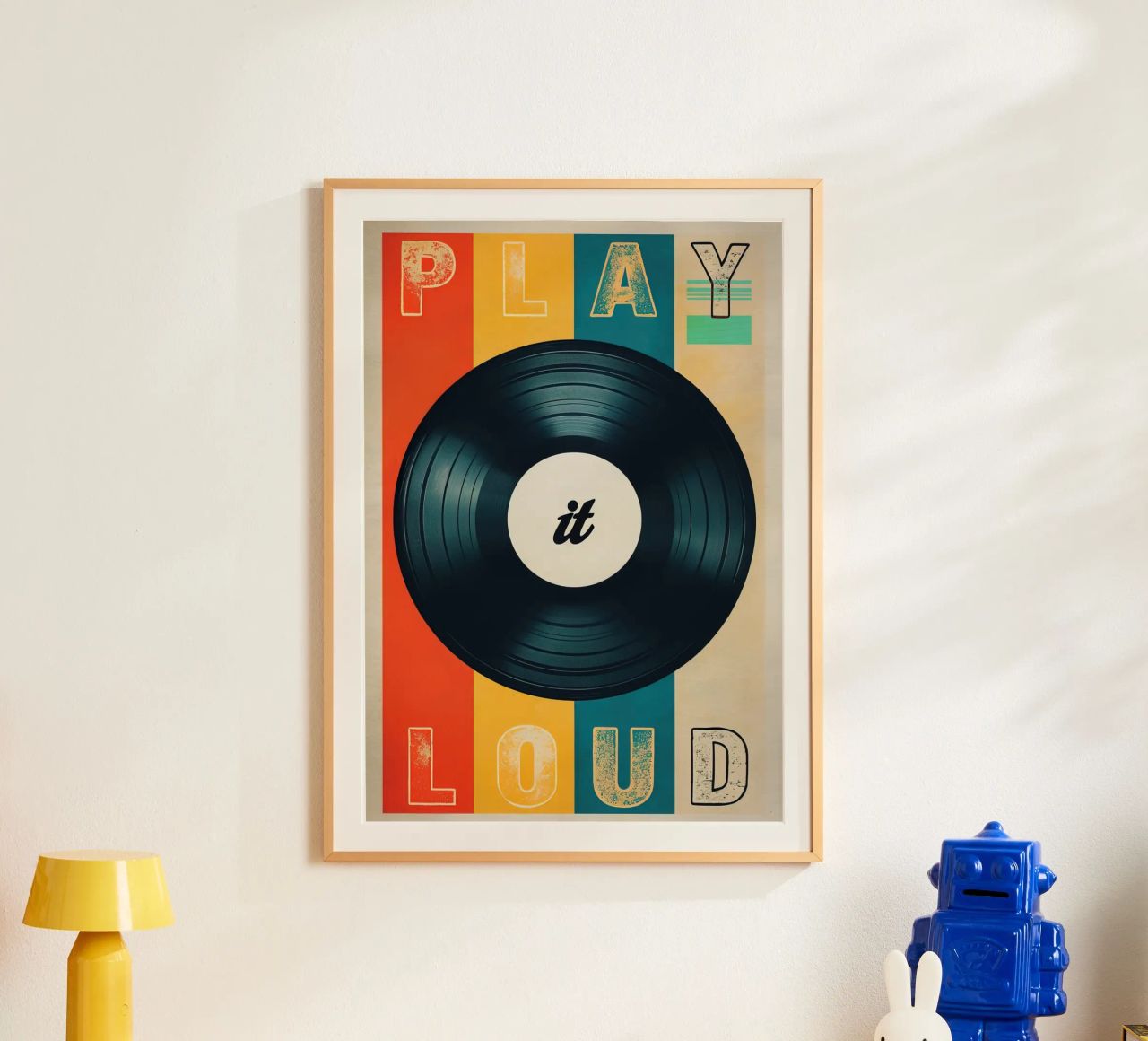 Play it Loud Vinyl Record Art poster by 🥝 KIWI STORE