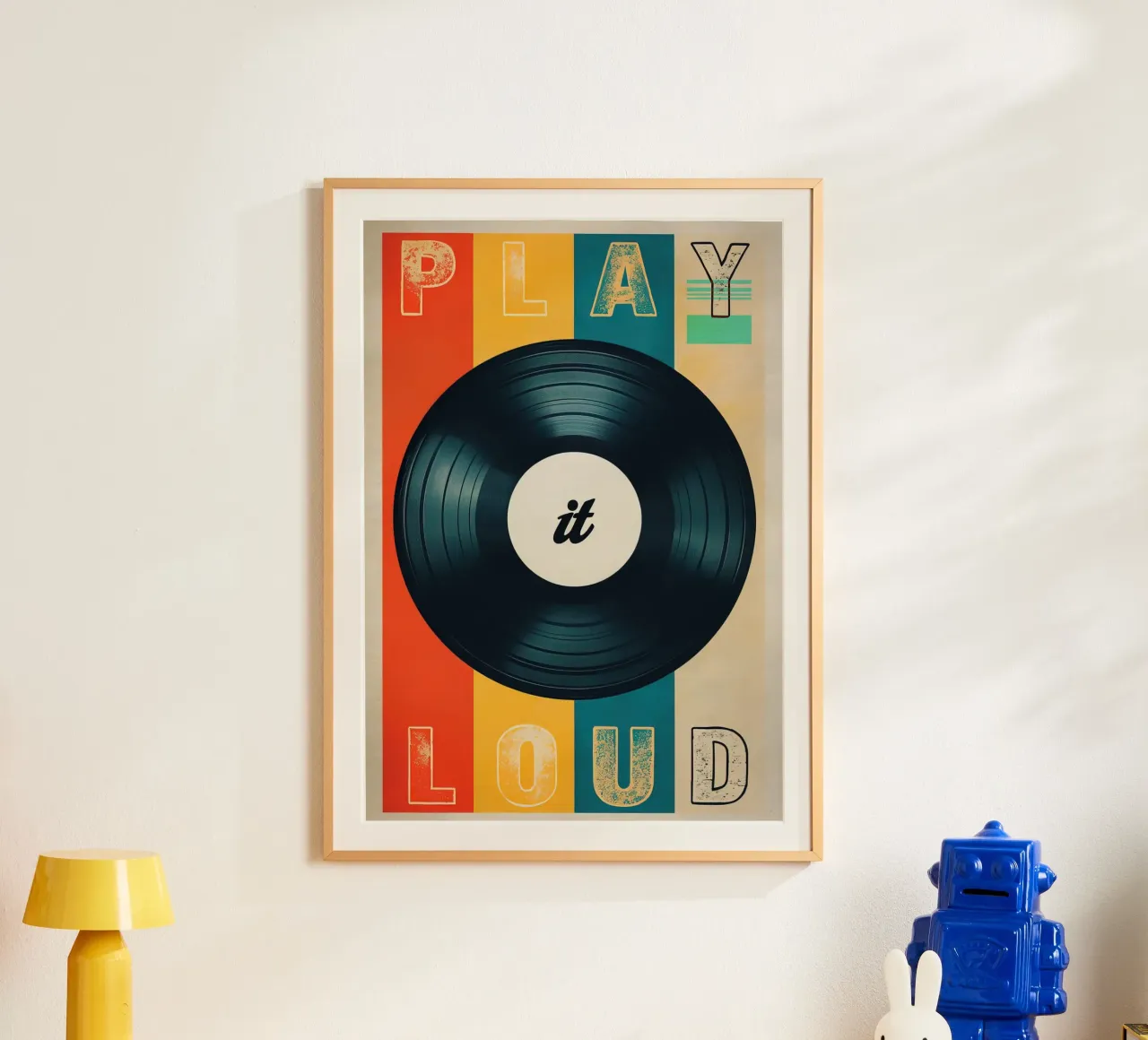 Arte del disco in vinile Play it Loud poster da 🥝 KIWI STORE