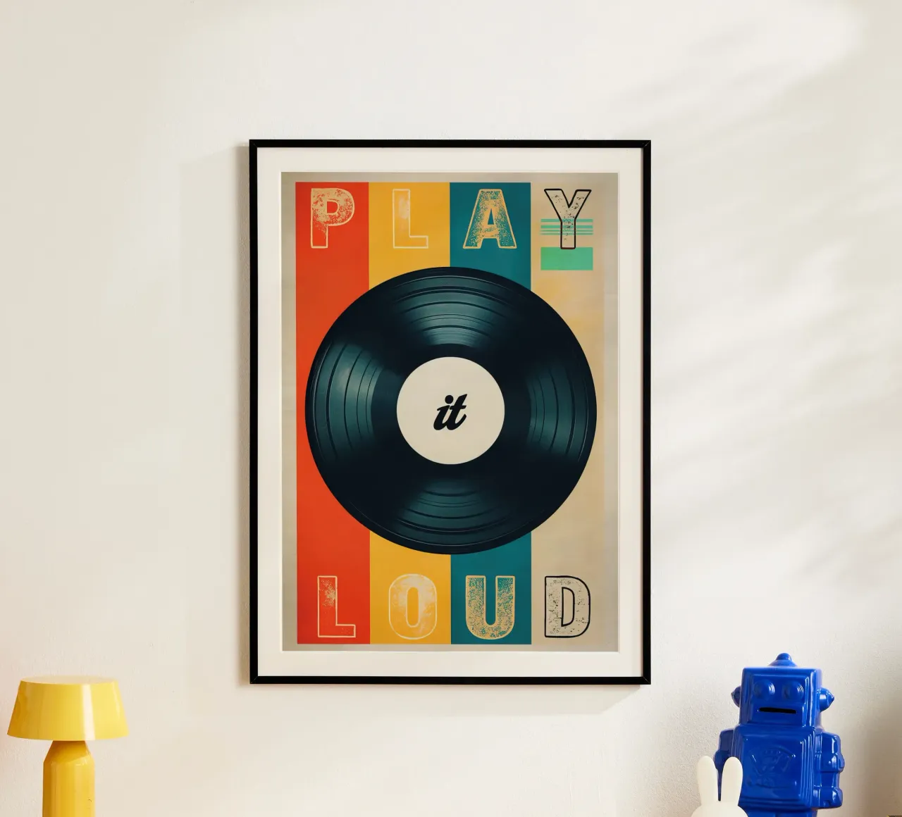 Arte del disco in vinile Play it Loud poster da 🥝 KIWI STORE