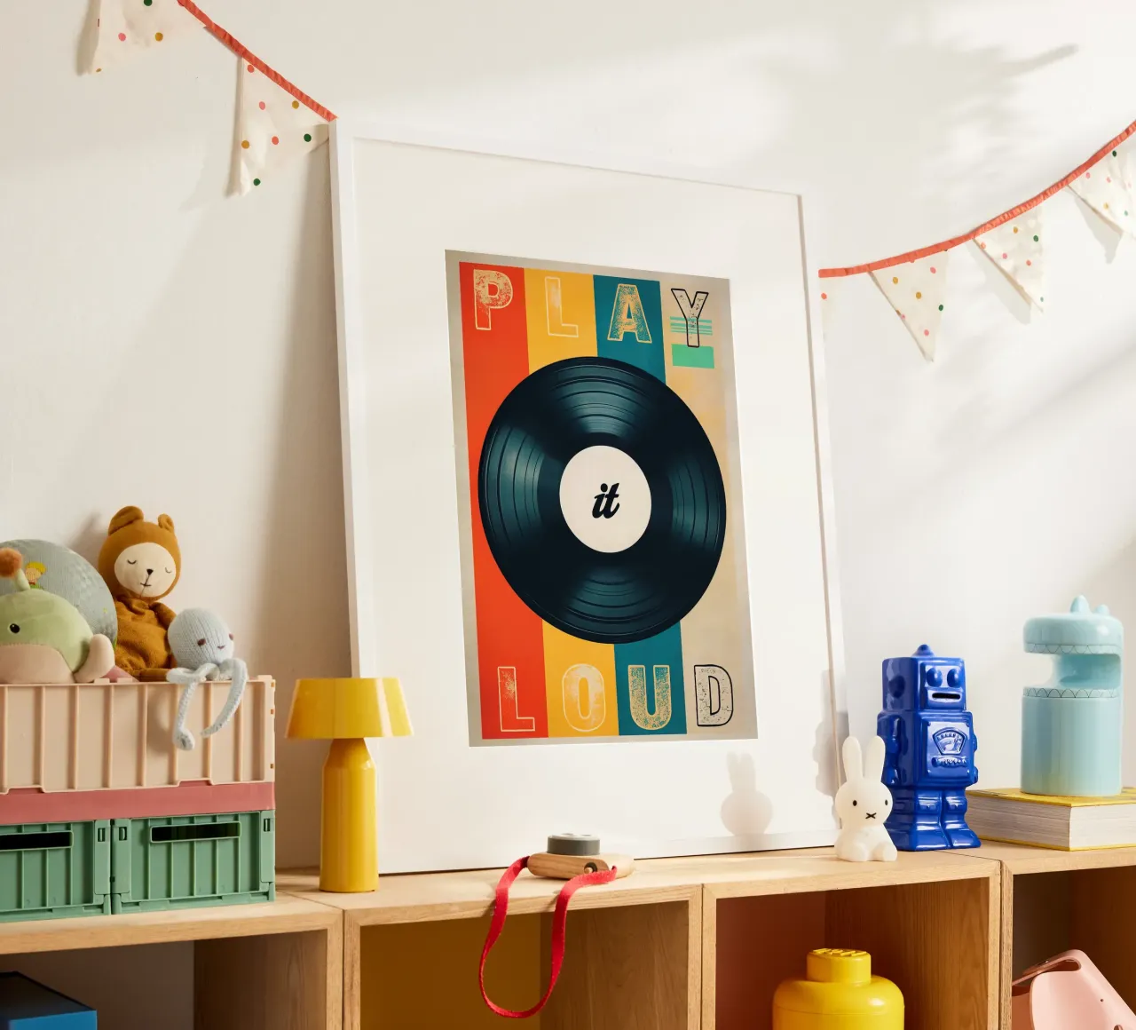 Arte del disco in vinile Play it Loud poster da 🥝 KIWI STORE