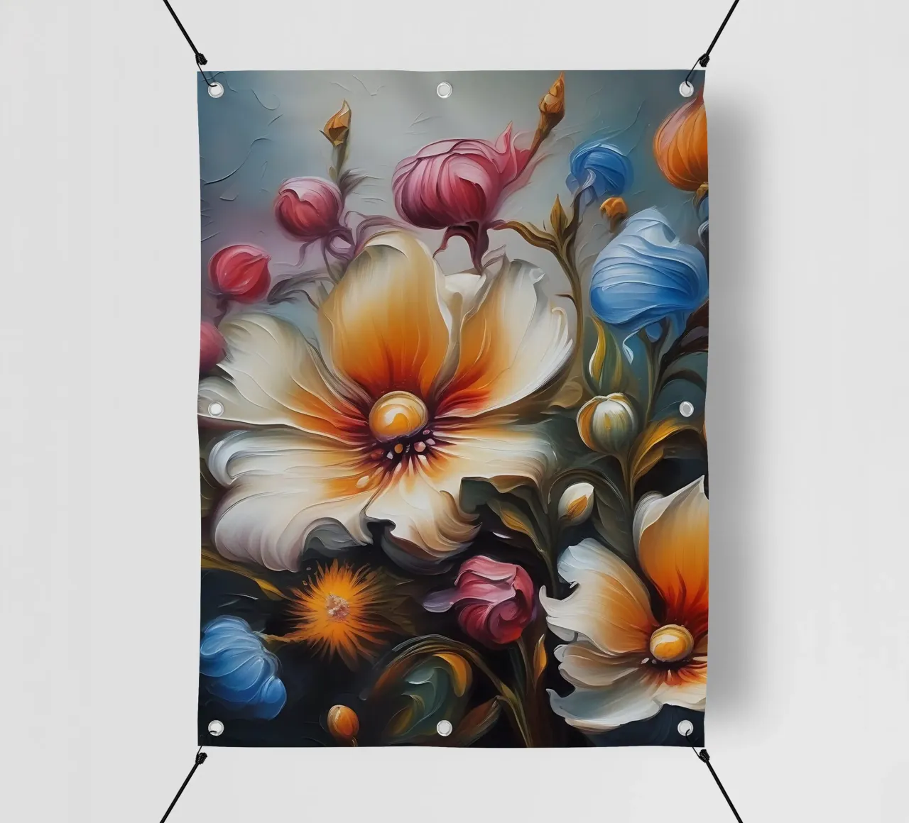 Fiori_pittura_2 telo in pvc da Farb- und Blütenzauber by LK