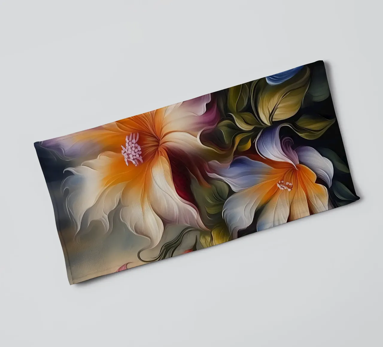 Fiori_pittura_3 asciugamano da bagno da Farb- und Blütenzauber by LK