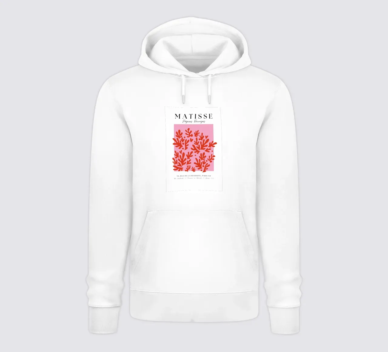 Forme di corallo minimaliste francesi di Matisse felpa con cappuccio da pdigitalprints