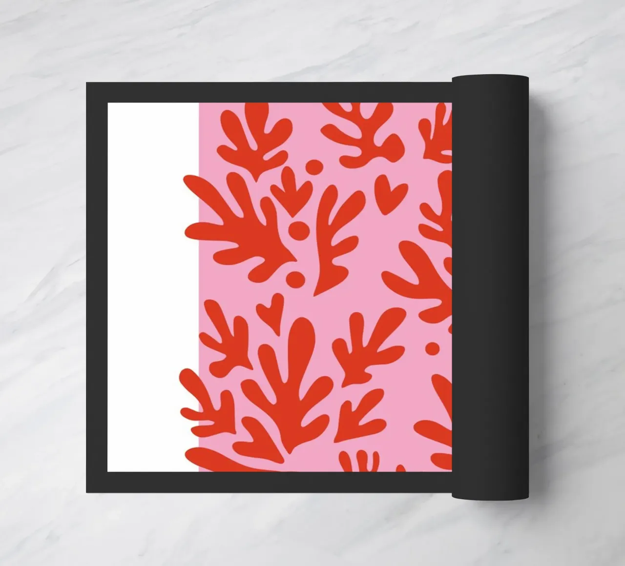 Forme di corallo minimaliste francesi di Matisse zerbino da pdigitalprints