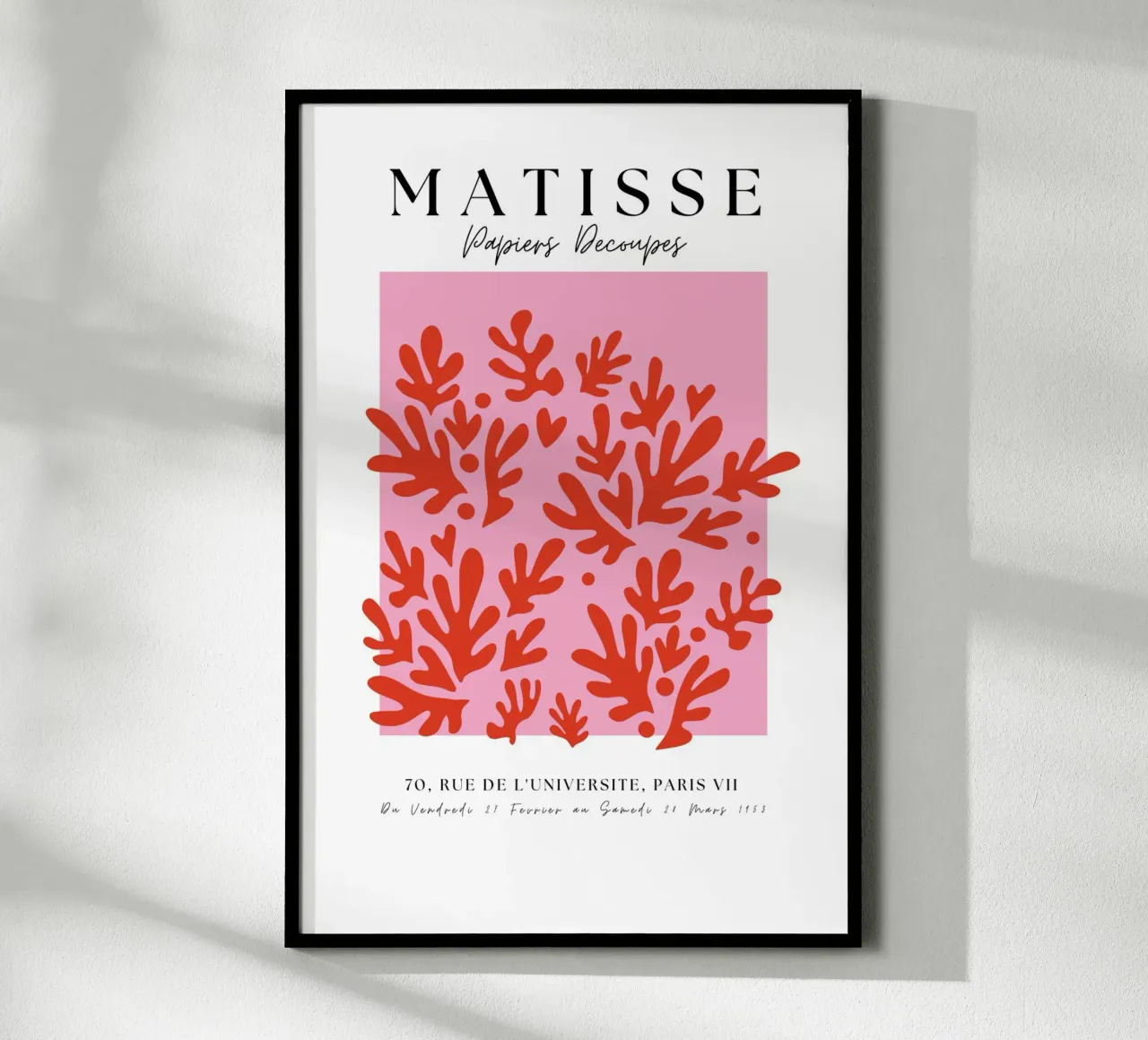 Forme di corallo minimaliste francesi di Matisse carta hahnemühle da pdigitalprints