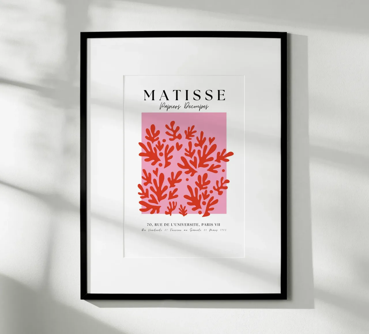 Forme di corallo minimaliste francesi di Matisse carta hahnemühle da pdigitalprints