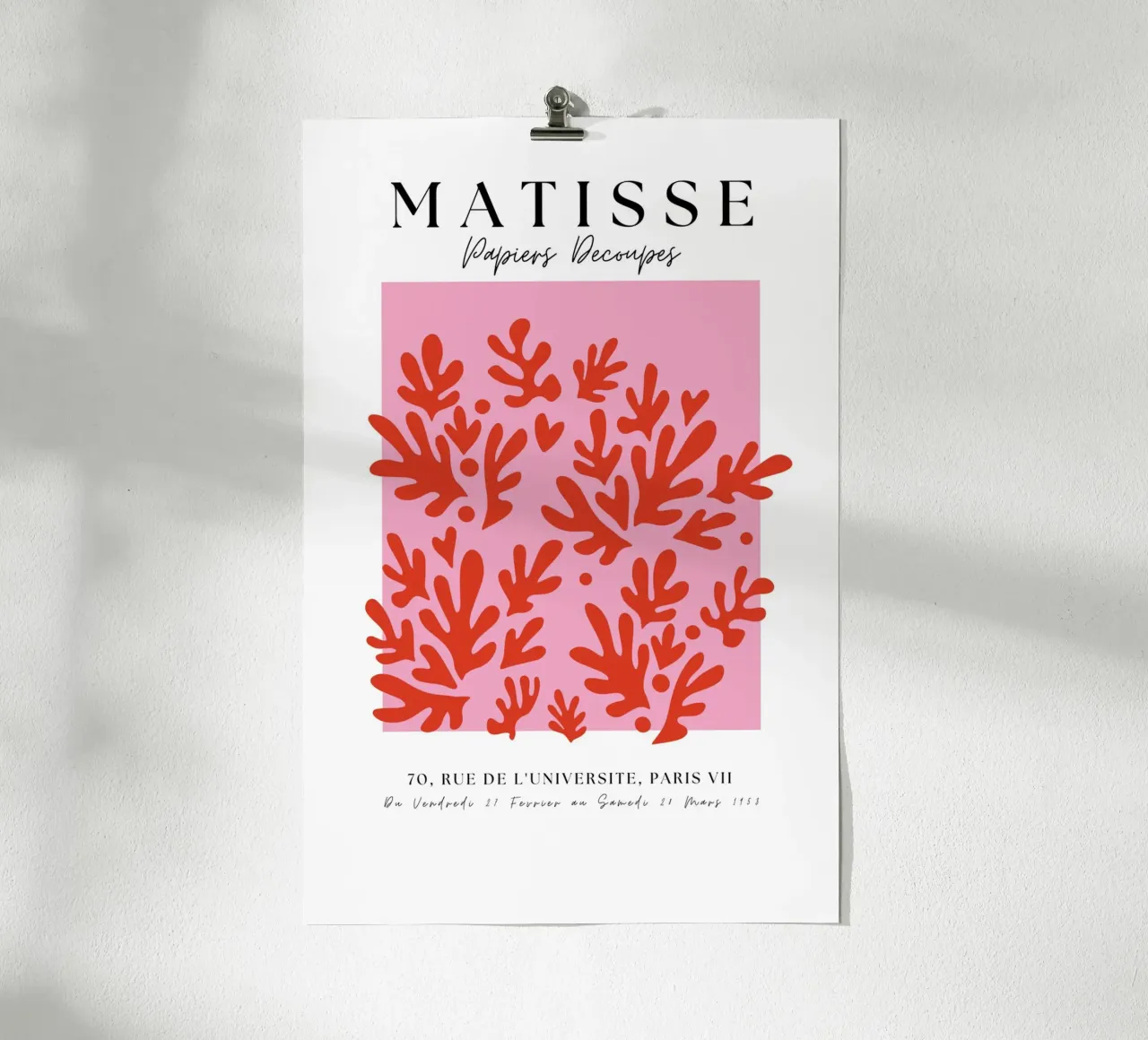 Forme di corallo minimaliste francesi di Matisse carta hahnemühle da pdigitalprints