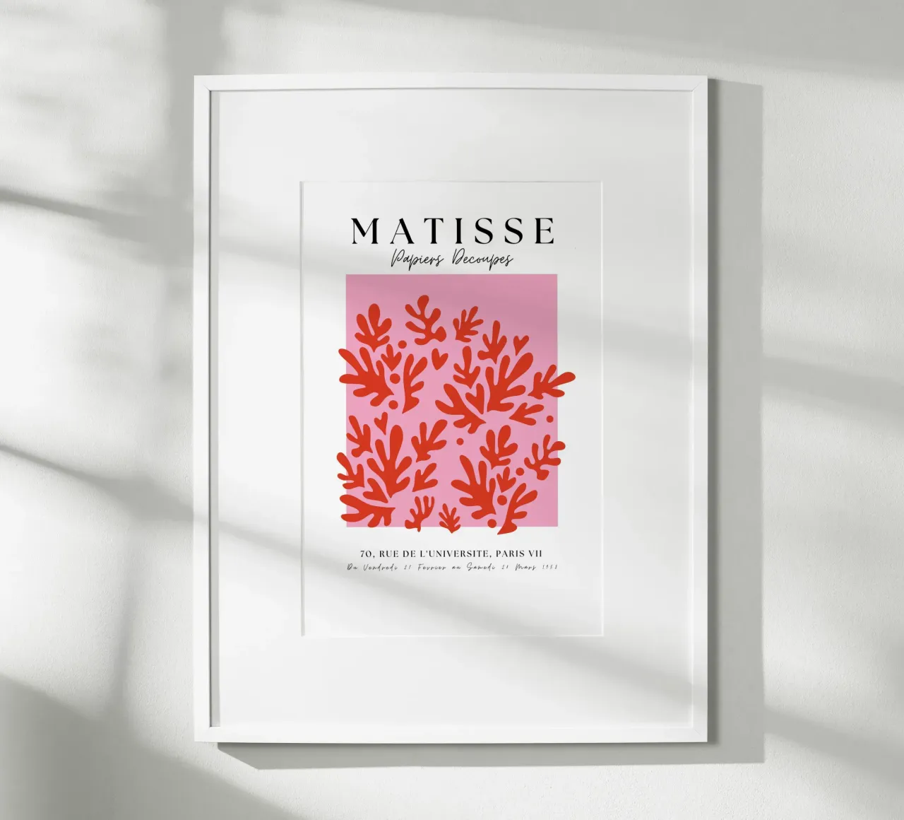 Forme di corallo minimaliste francesi di Matisse carta hahnemühle da pdigitalprints