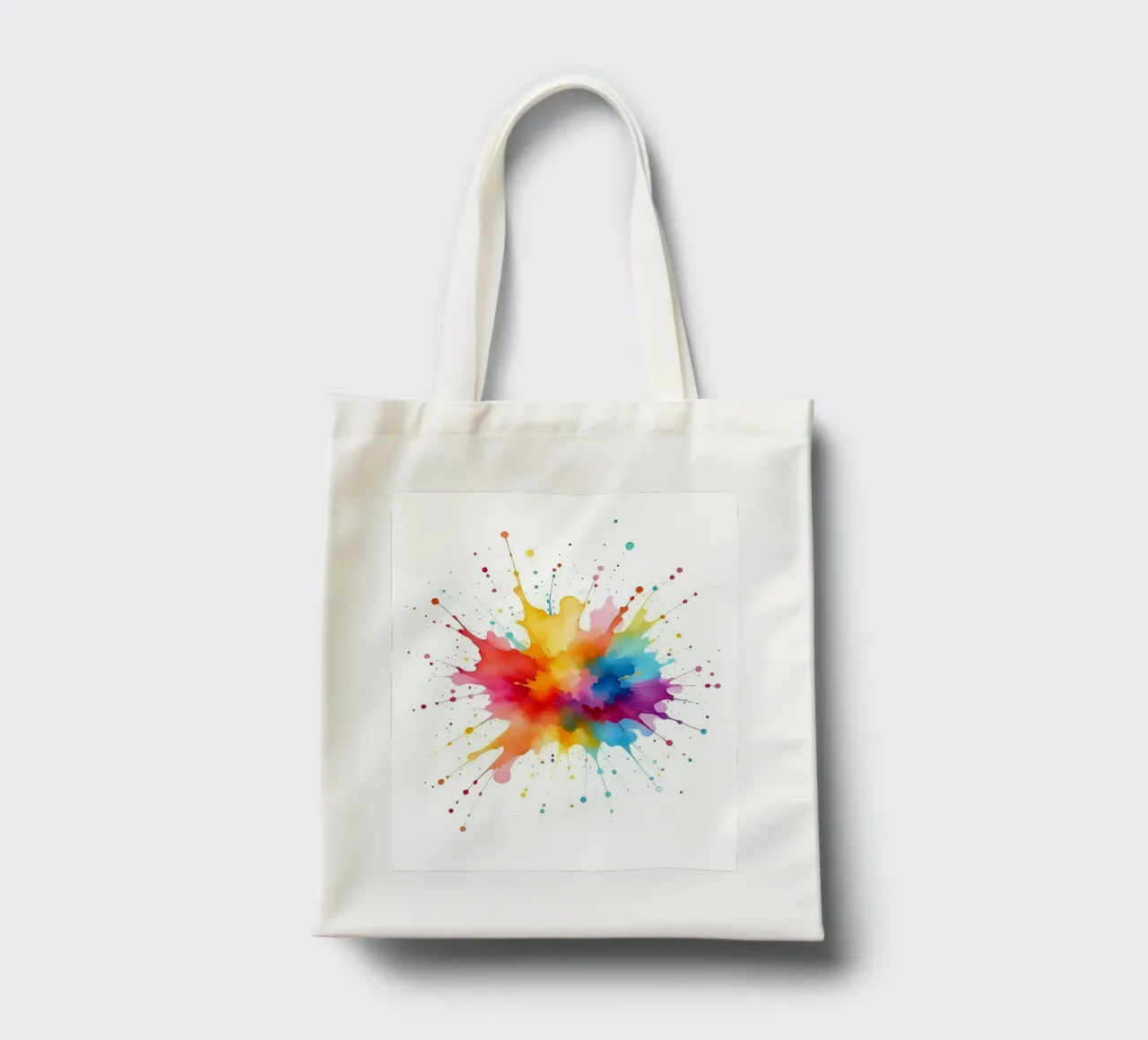 Colore blob_StyleA_1 borsa in juta da Farb- und Blütenzauber by LK
