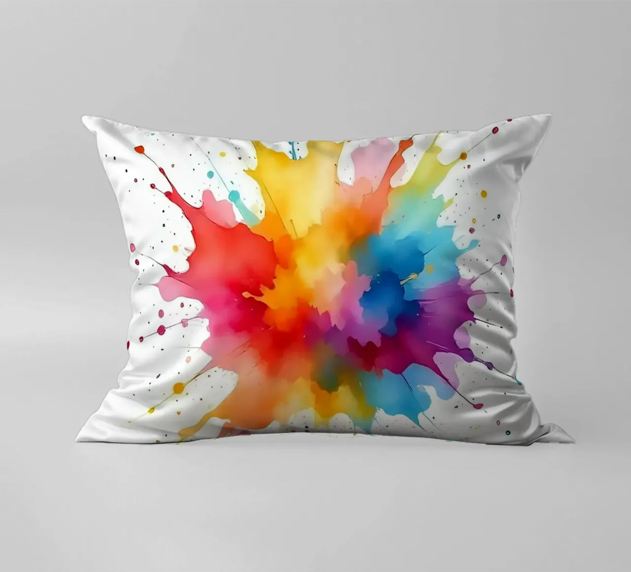 Colour blob_StyleA_1 decorative cushion by Farb- und Blütenzauber by LK