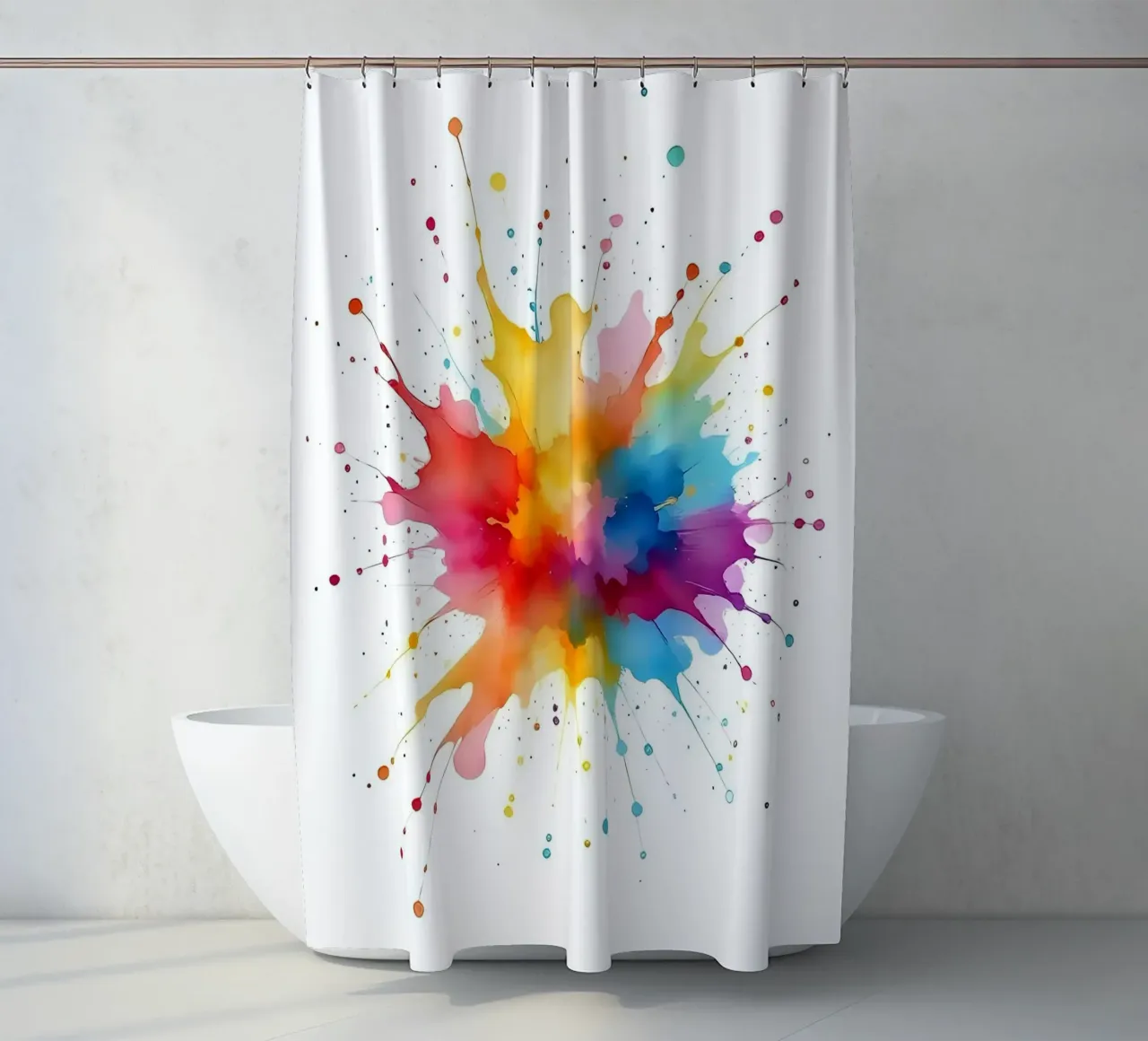 Colore blob_StyleA_1 tenda da doccia da Farb- und Blütenzauber by LK
