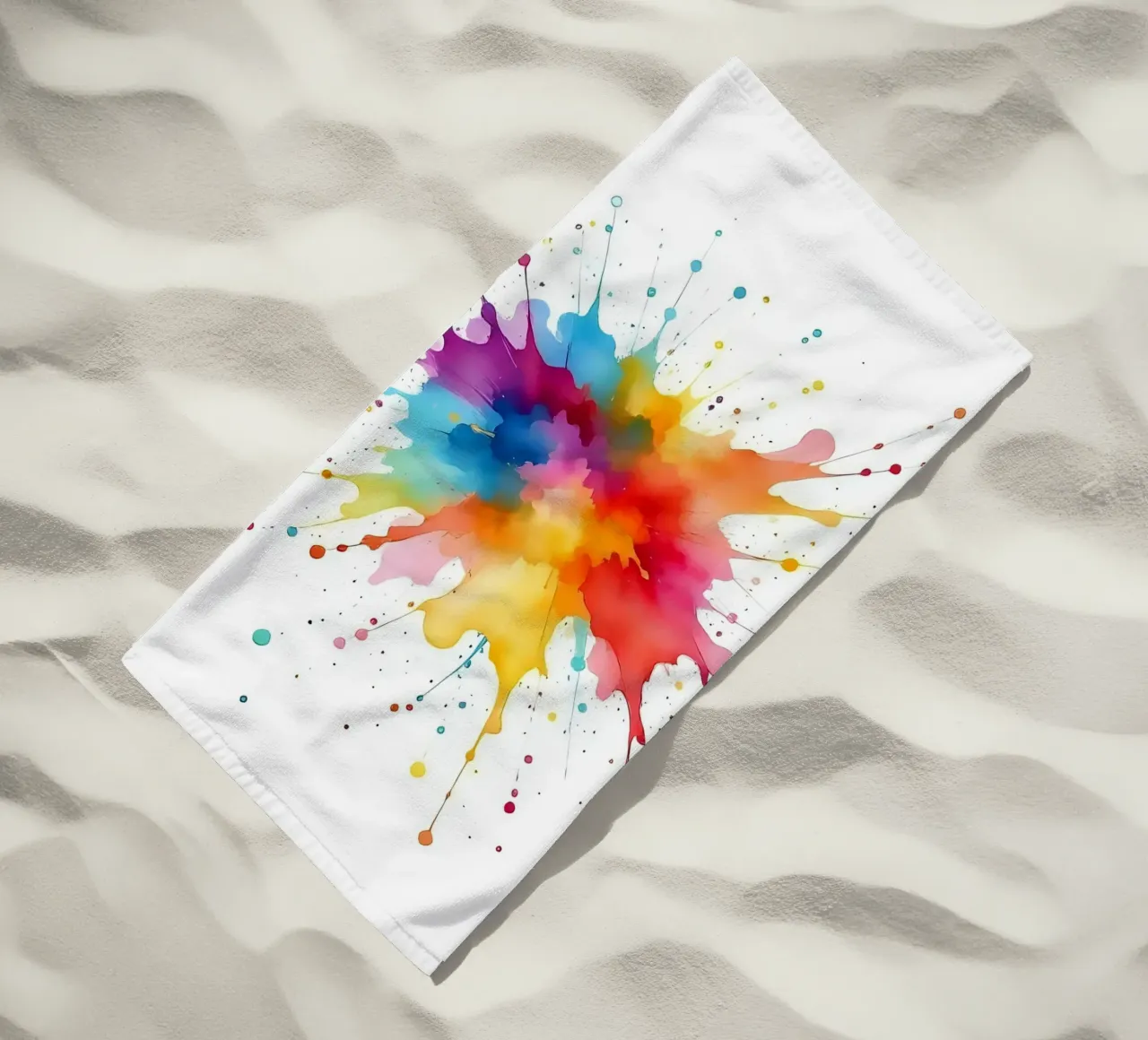 Colour blob_StyleA_1 beach towel by Farb- und Blütenzauber by LK