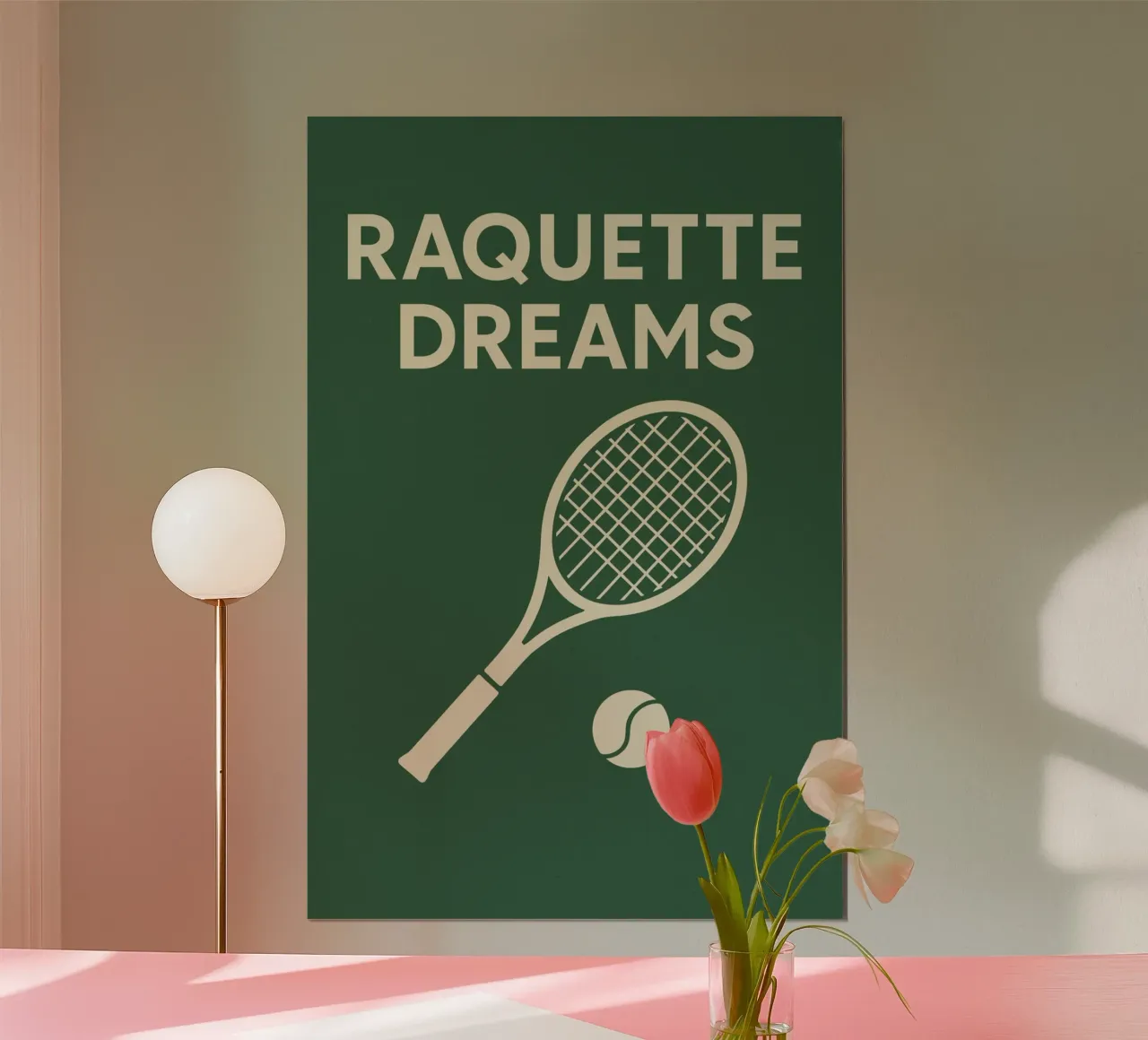 Raquette Dreams poster con telaio in alluminio da treechild