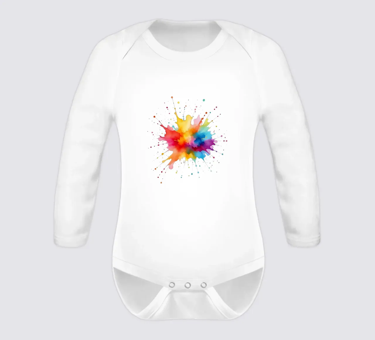 Colore blob_styleA_1a body neonato maniche lunghe da Farb- und Blütenzauber by LK