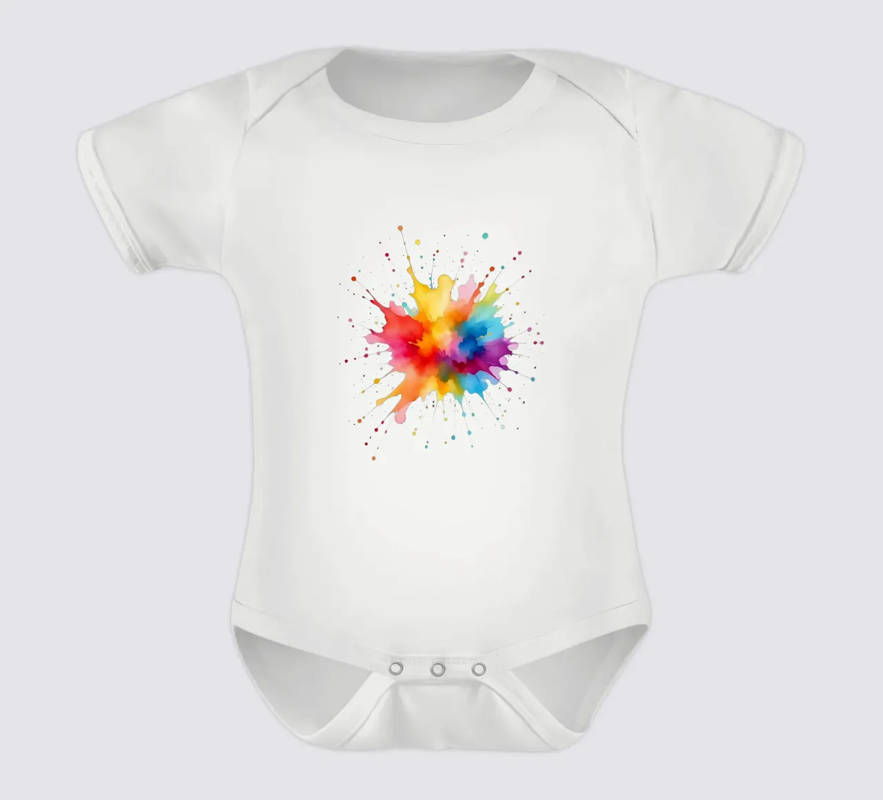 Colore blob_styleA_1a body neonato maniche corte da Farb- und Blütenzauber by LK