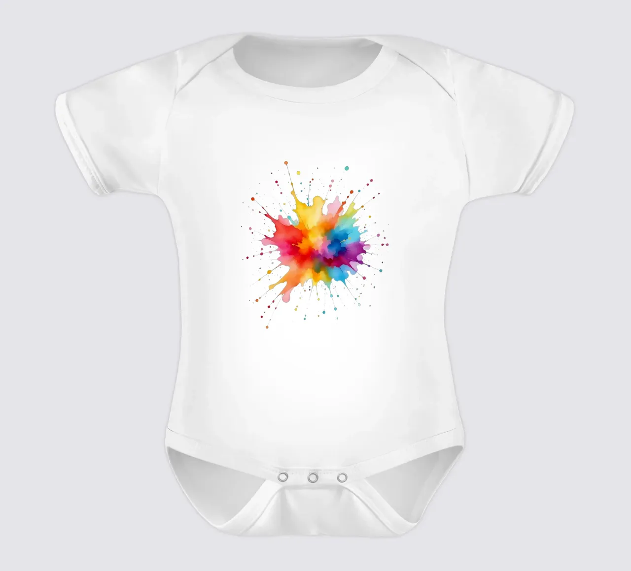 Colore blob_styleA_1a body neonato maniche corte da Farb- und Blütenzauber by LK