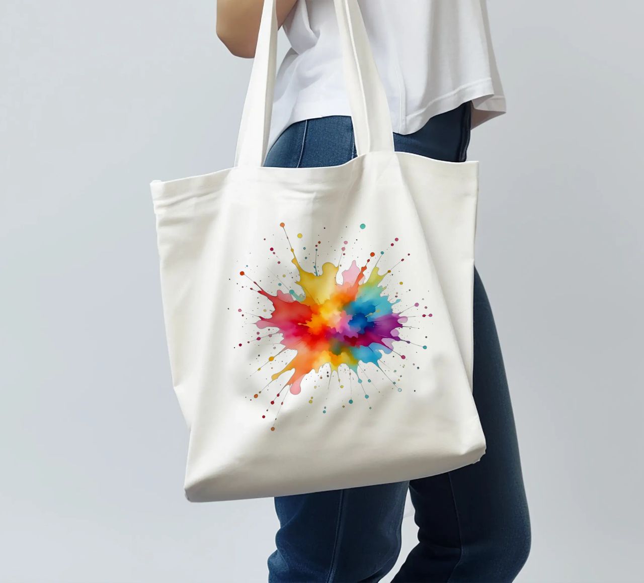 Colore blob_styleA_1a borsa in juta da Farb- und Blütenzauber by LK