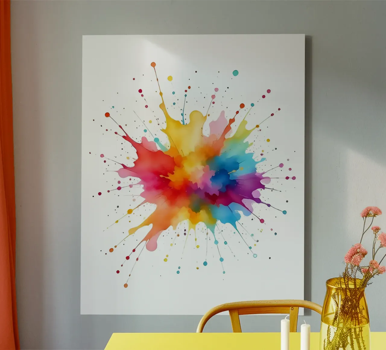 Colour blob_styleA_1a canvas by Farb- und Blütenzauber by LK