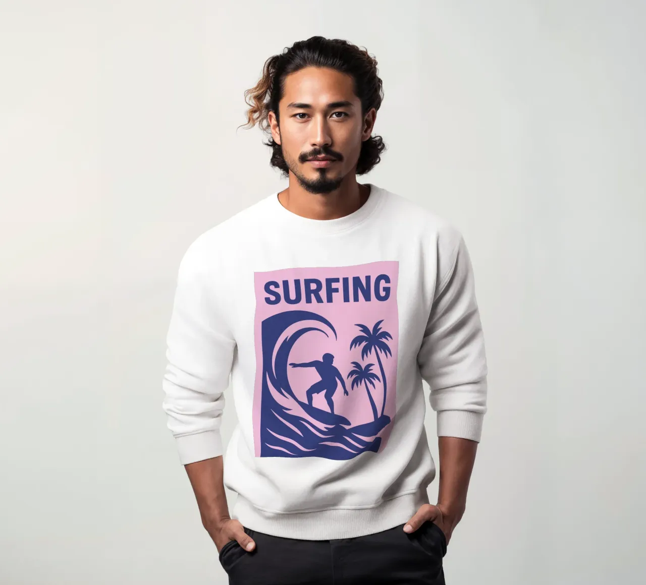 Surfing felpa da treechild