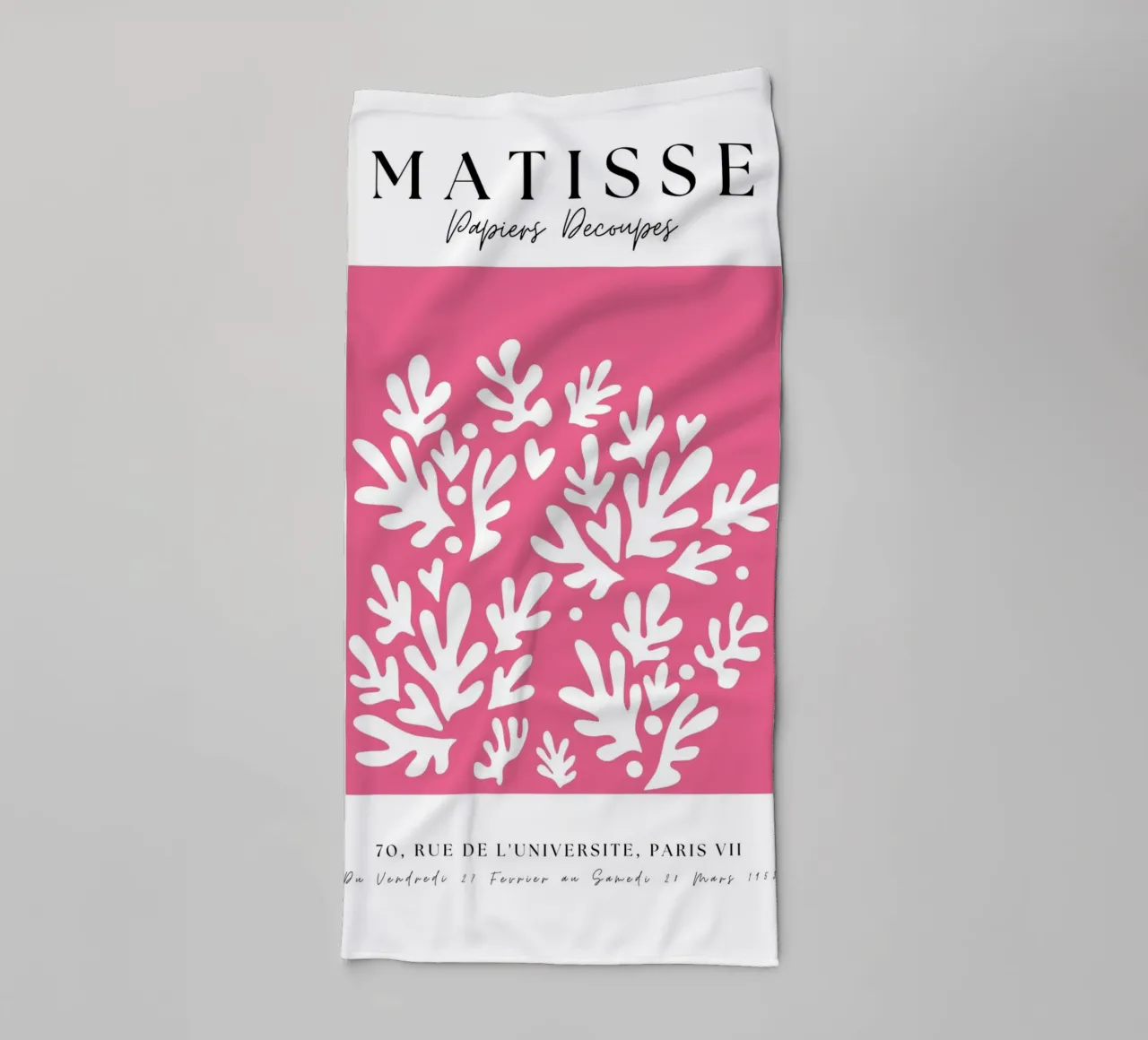 Forme astratte ispirate ai ritagli di Matisse asciugamano da bagno da pdigitalprints