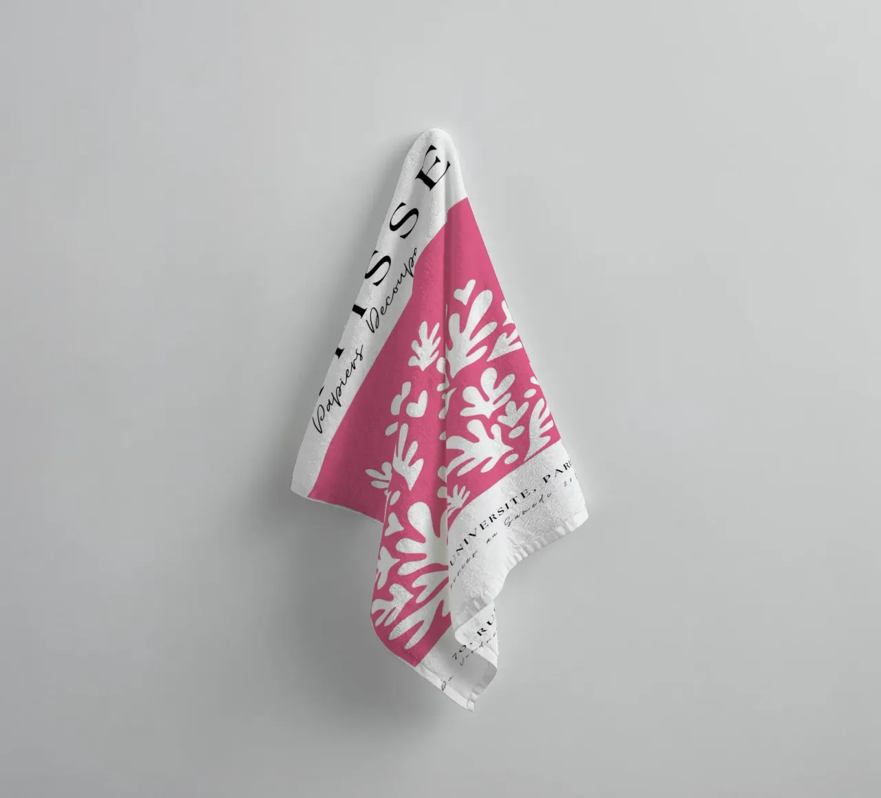 Forme astratte ispirate ai ritagli di Matisse asciugamano da bagno da pdigitalprints