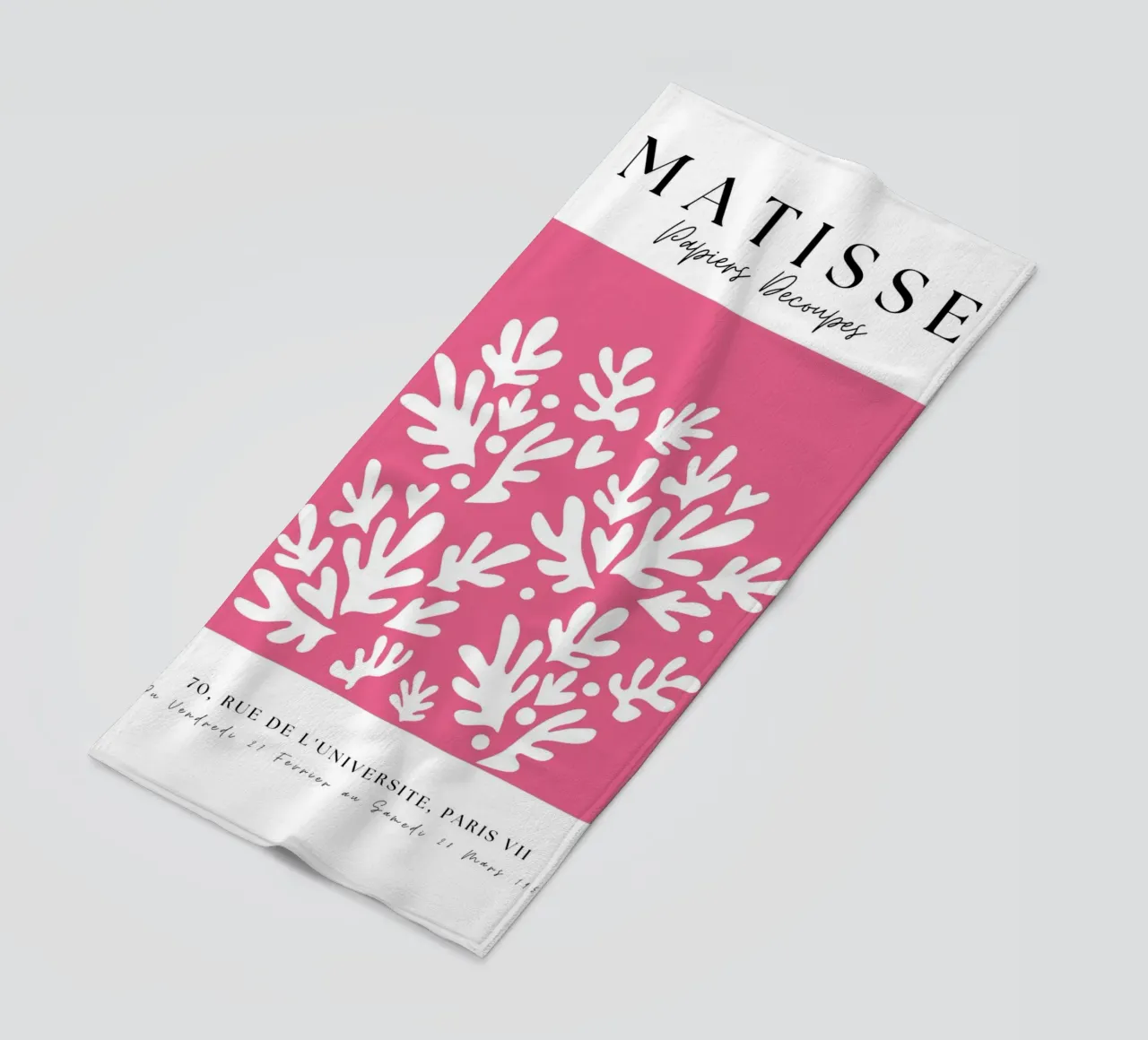 Forme astratte ispirate ai ritagli di Matisse telo mare da pdigitalprints