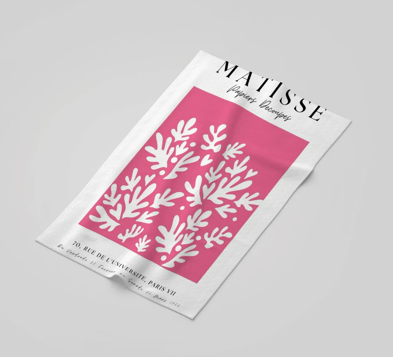 Forme astratte ispirate ai ritagli di Matisse telo mare da pdigitalprints