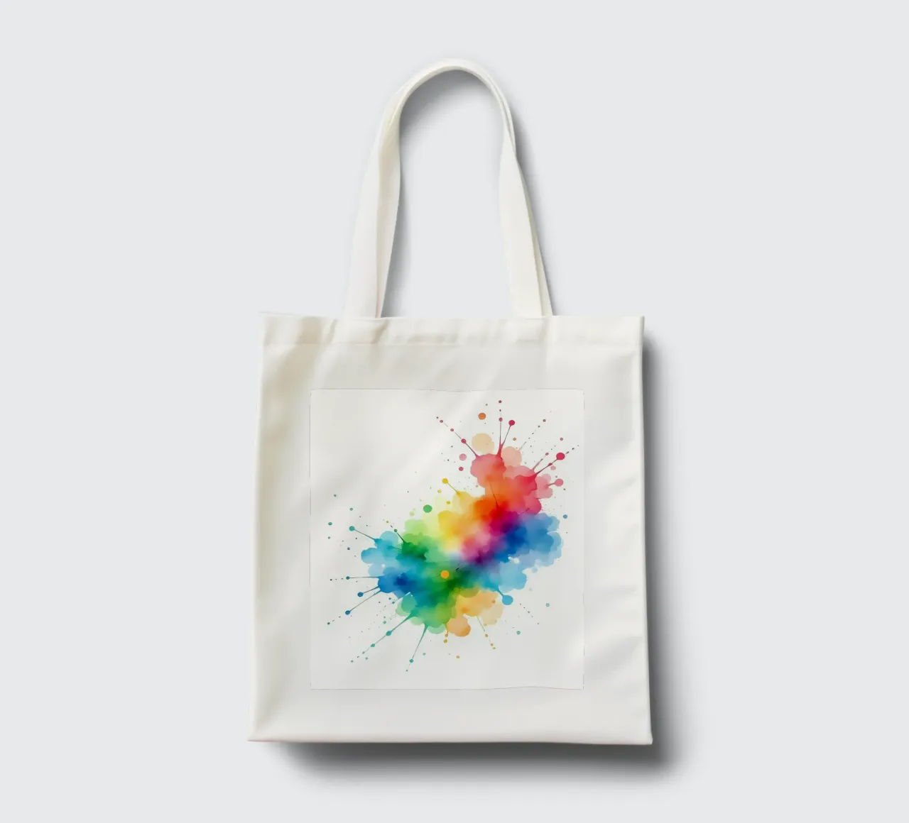 Colore blob_styleA_2 borsa in juta da Farb- und Blütenzauber by LK