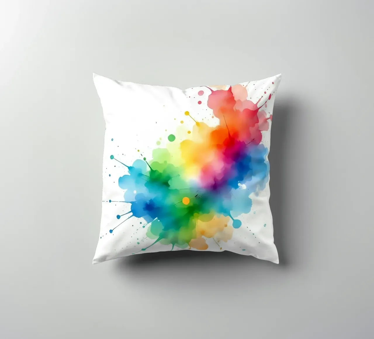 Colour blob_styleA_2 decorative cushion by Farb- und Blütenzauber by LK