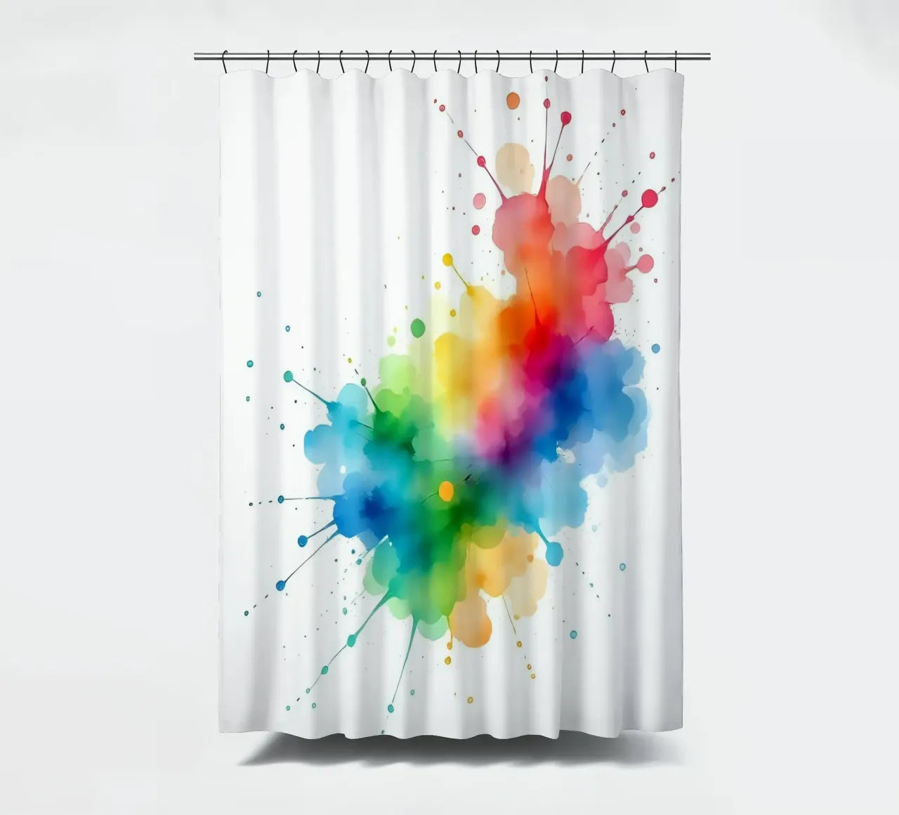 Colour blob_styleA_2 shower curtain by Farb- und Blütenzauber by LK