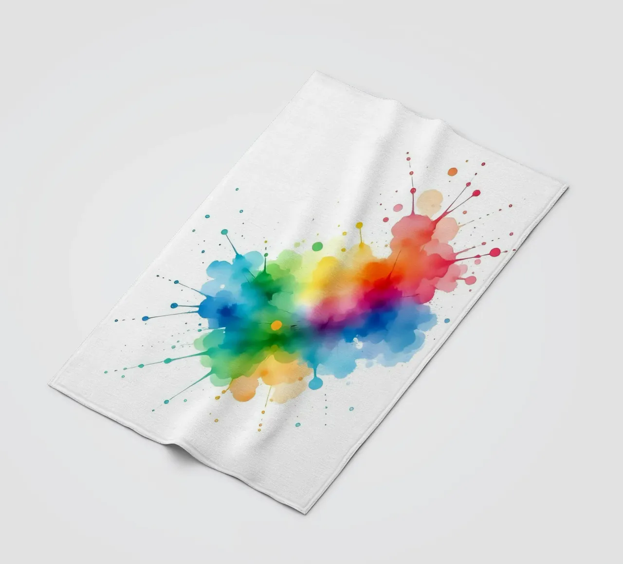 Colour blob_styleA_2 fleece blanket by Farb- und Blütenzauber by LK