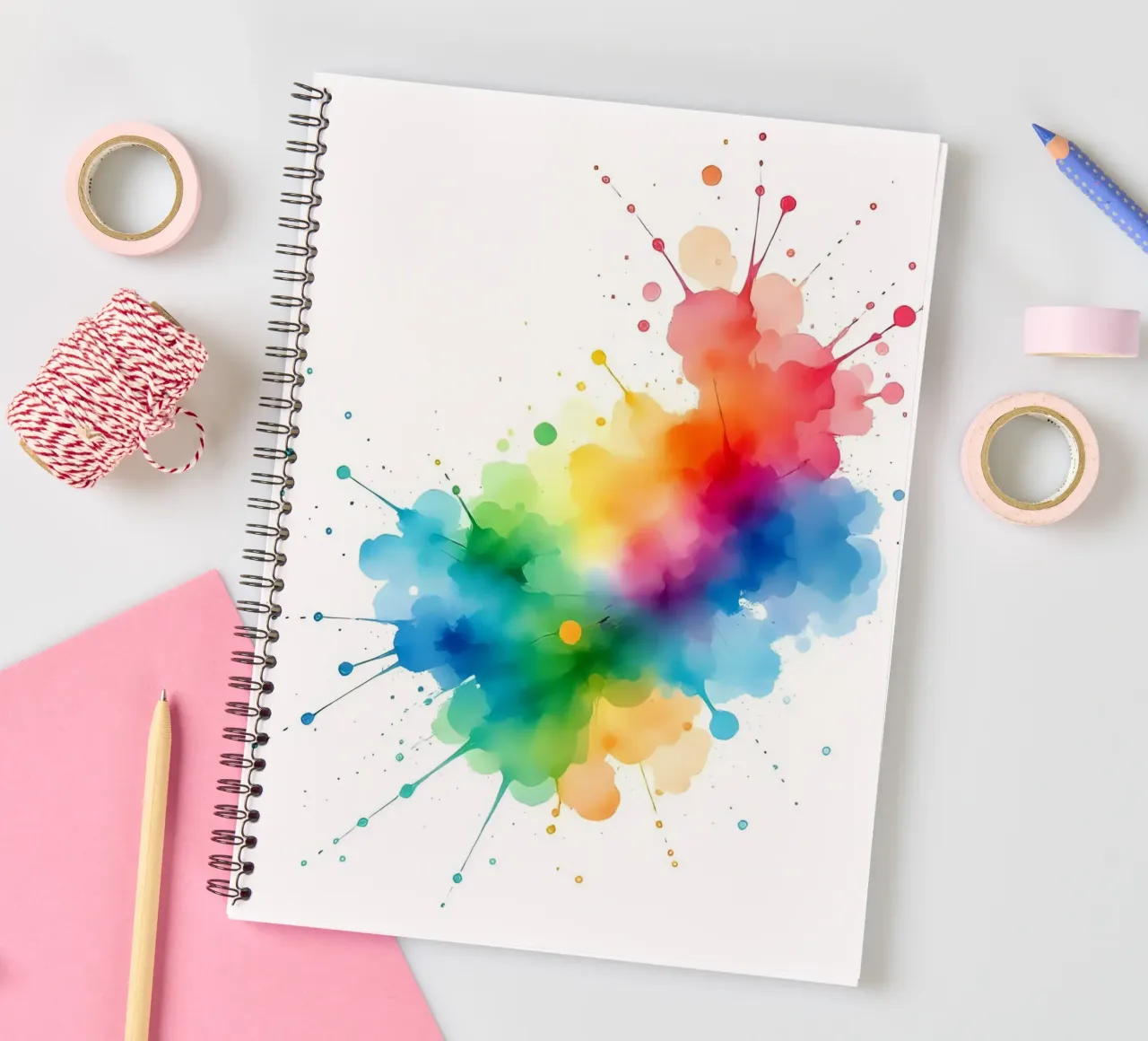 Colour blob_styleA_2 spiral notebook by Farb- und Blütenzauber by LK