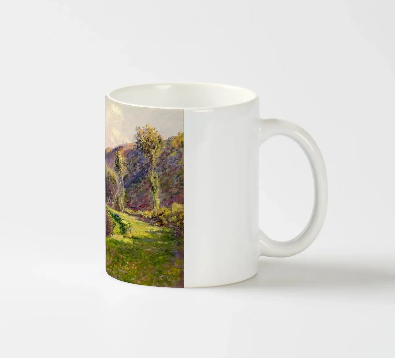 Jeufosse de Claude Monet, l'effet en fin d'après-midi mug en céramique de Monet Art Prints