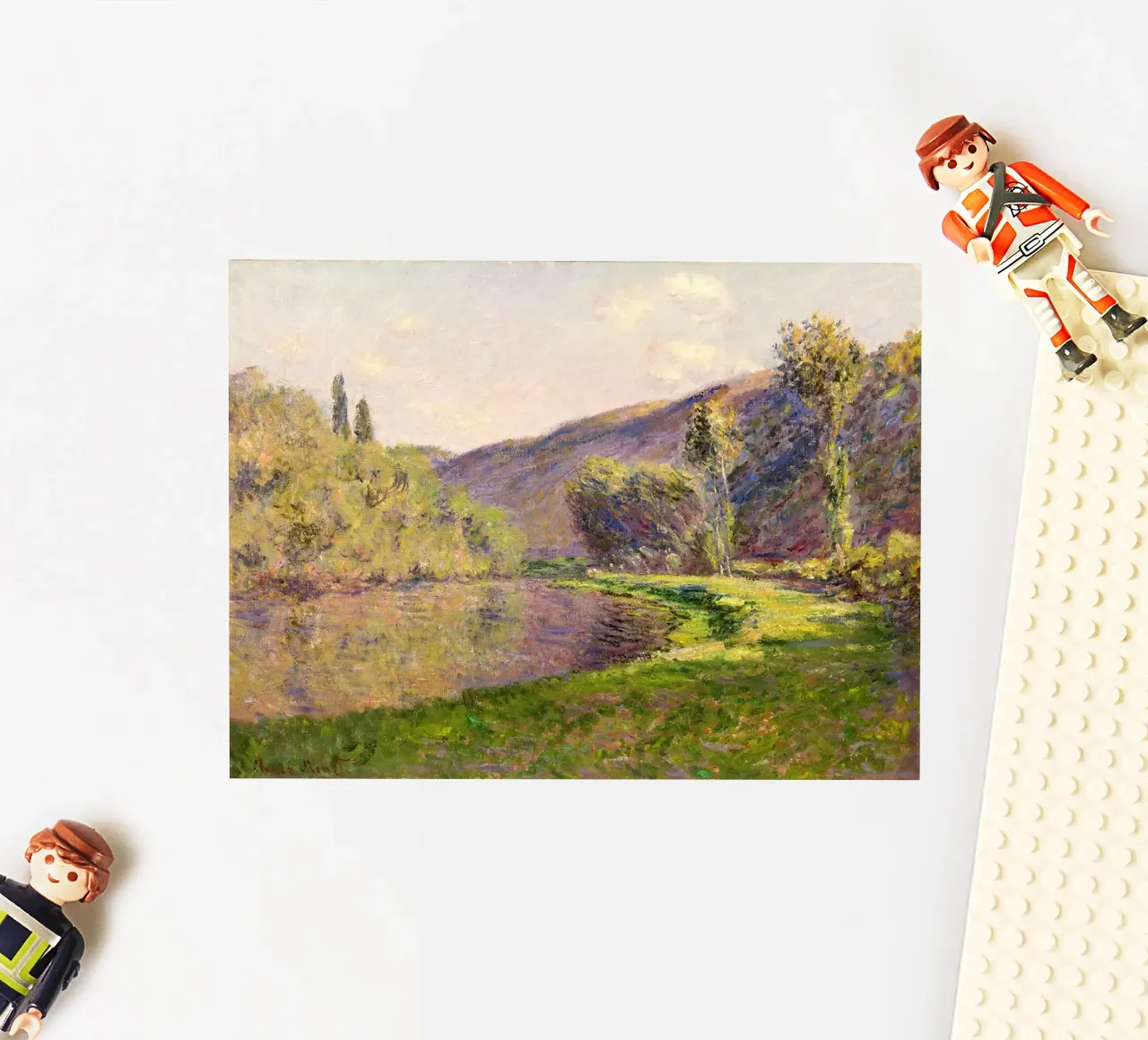 Jeufosse de Claude Monet, l'effet en fin d'après-midi autocollant de Monet Art Prints