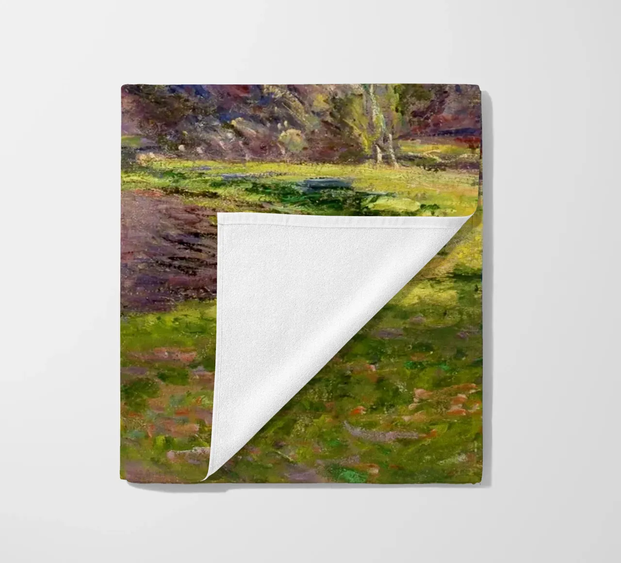 Claude Monet’s Jeufosse, the Effect in the Late Afternoon beach towel by Monet Art Prints