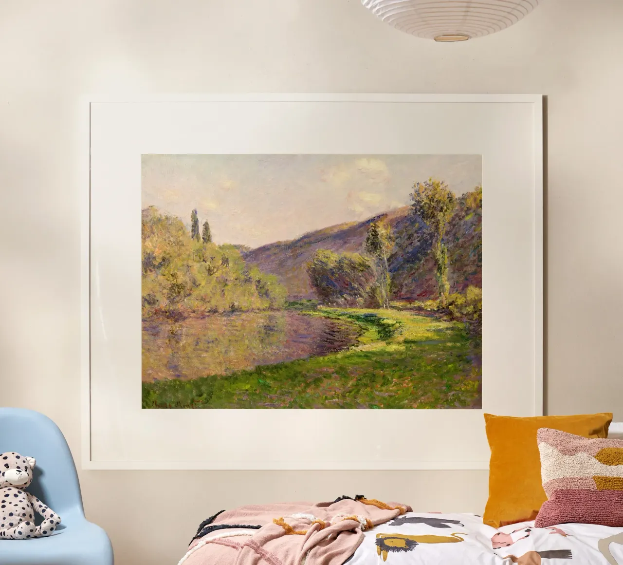 Jeufosse de Claude Monet, l'effet en fin d'après-midi hahnemühle de Monet Art Prints