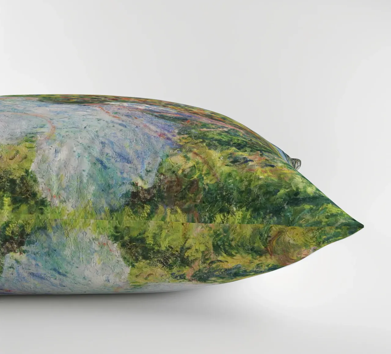 Alice Hoschedé in giardino di Claude Monet cuscino da Monet Art Prints