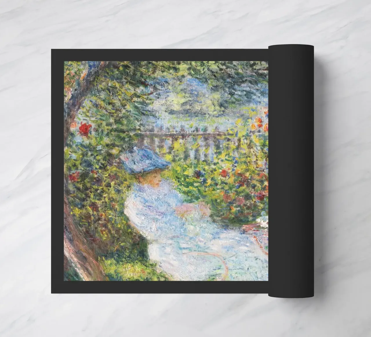 Alice Hoschedé in giardino di Claude Monet zerbino da Monet Art Prints