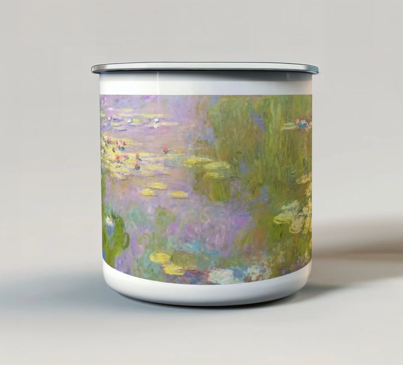 Le ninfee (Nymphéas) di Claude Monet tazza in smalto da Monet Art Prints