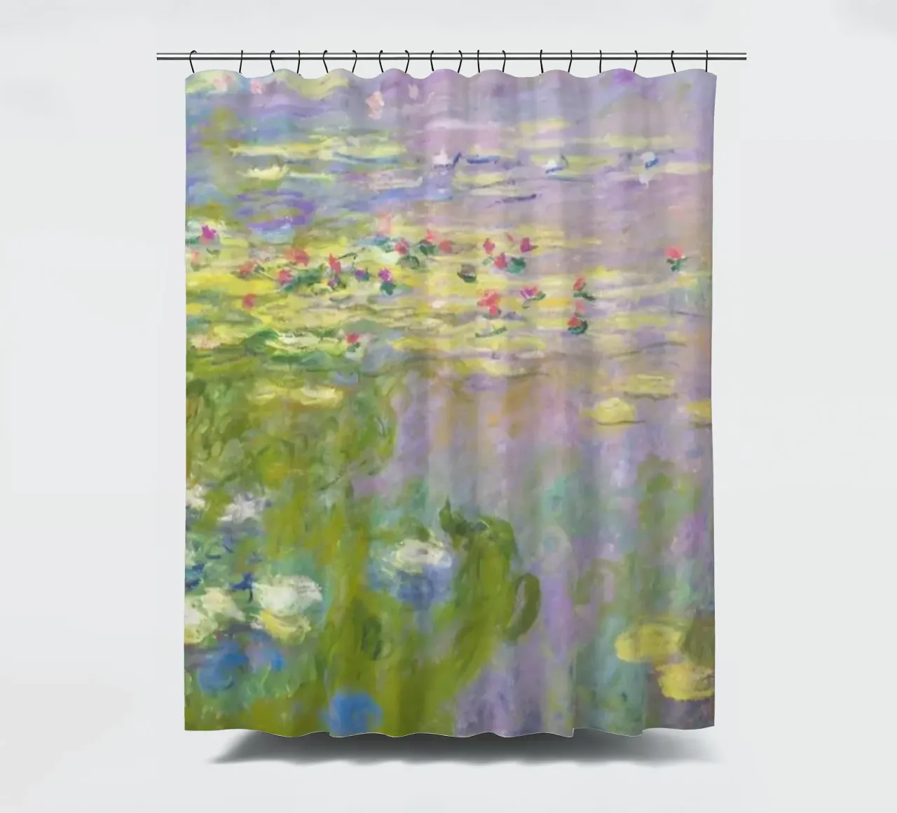 Claude Monet's Water Lilies (Nymphéas) shower curtain by Monet Art Prints