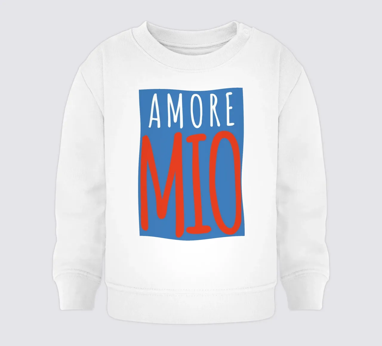 Playful "Amore Mio" Typography Design baby sweatshirt by pdigitalprints