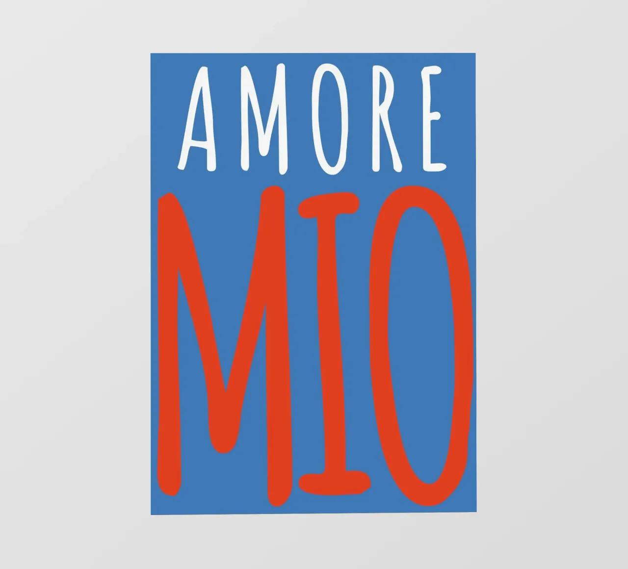 Design tipografico giocoso "Amore Mio pellicola backlit da pdigitalprints