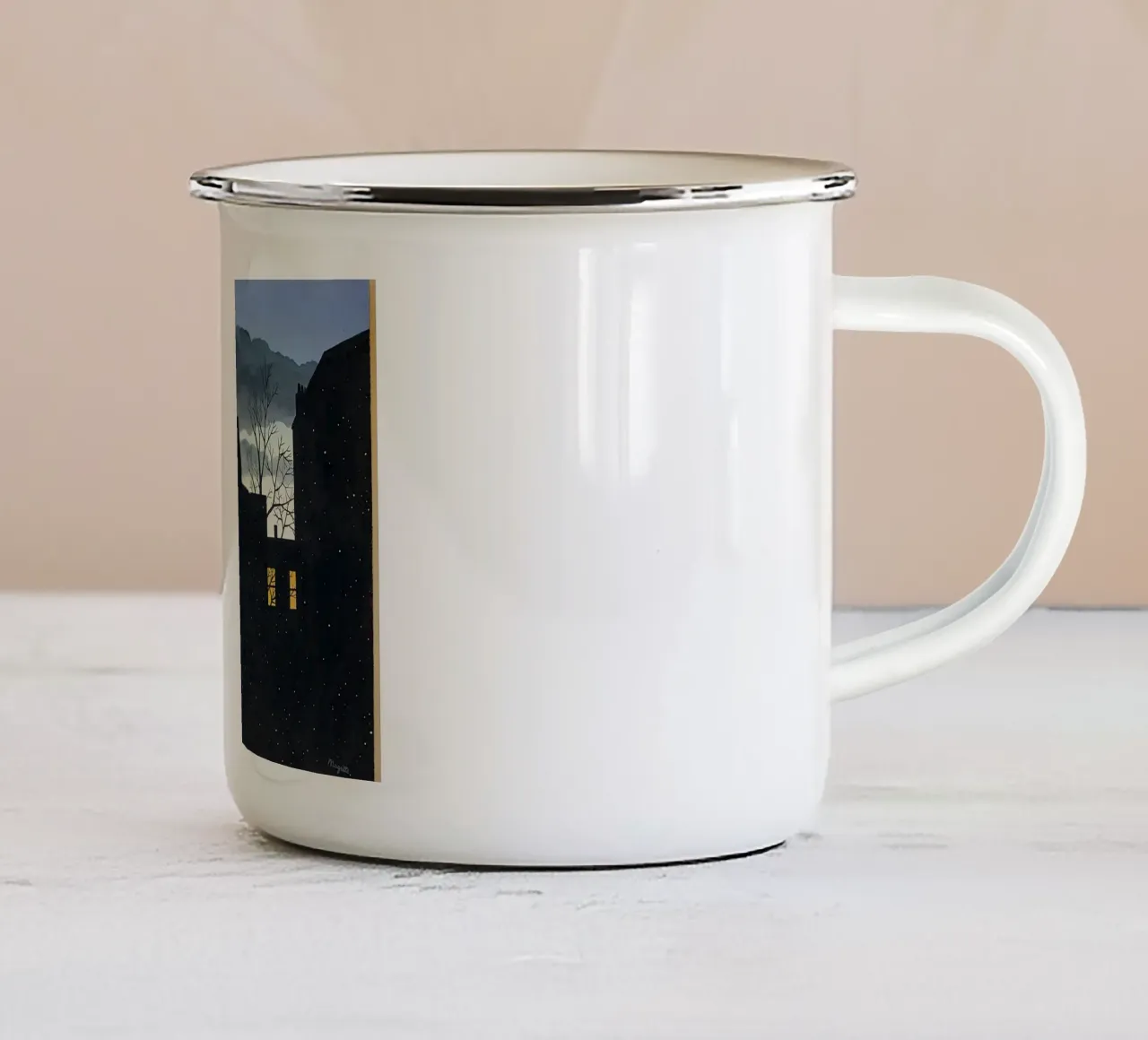 Il veleno di René Magritte tazza in smalto da Classic Art Prints