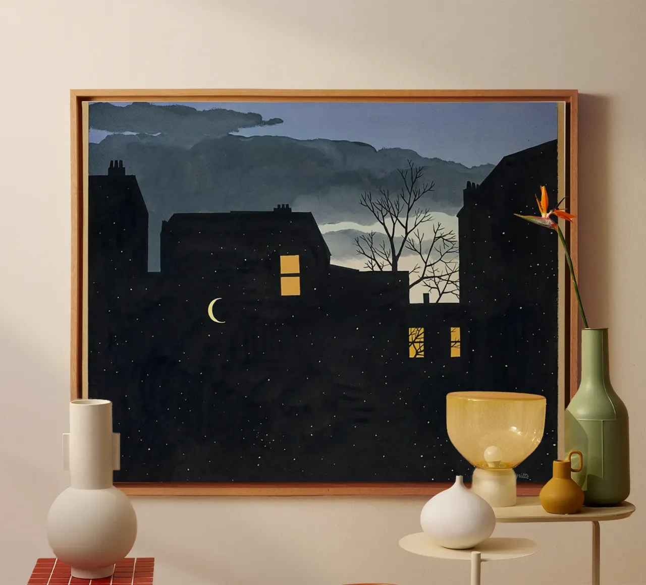 Il veleno di René Magritte tela con Cornice a cassetta da Classic Art Prints