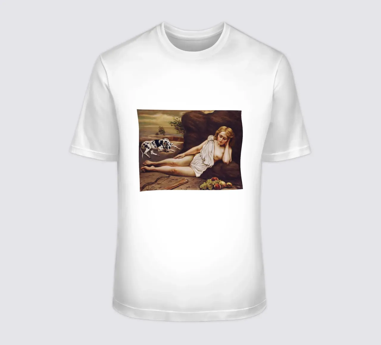Diana Addormentata nel Bosco by Giorgio de Chirico t-shirt da Classic Art Prints