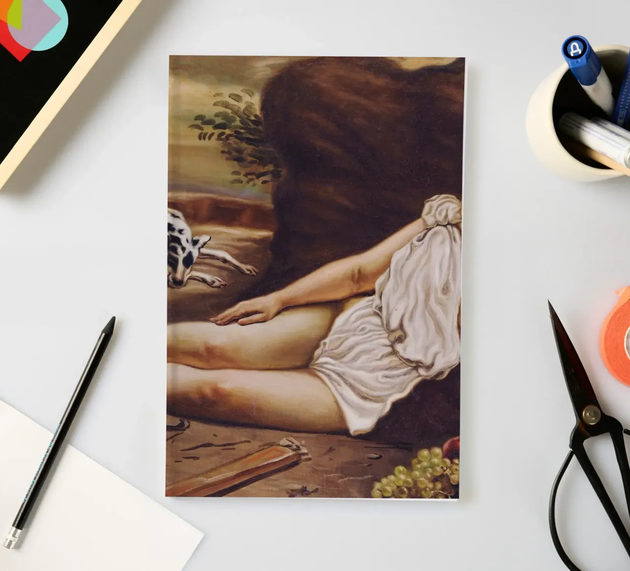 Die schlafende Diana im Wald von Giorgio de Chirico Notizbuch von Classic Art Prints